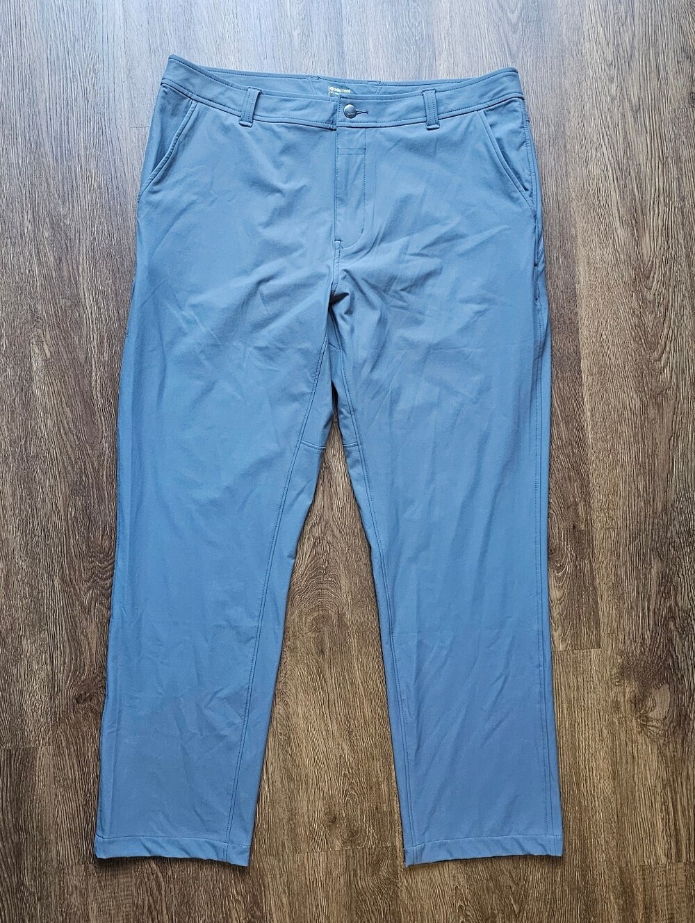 Mens Marmot Airexchange Upf 40 Pants 38 Slate Charcol Blue/Gray Zip Quick Dry